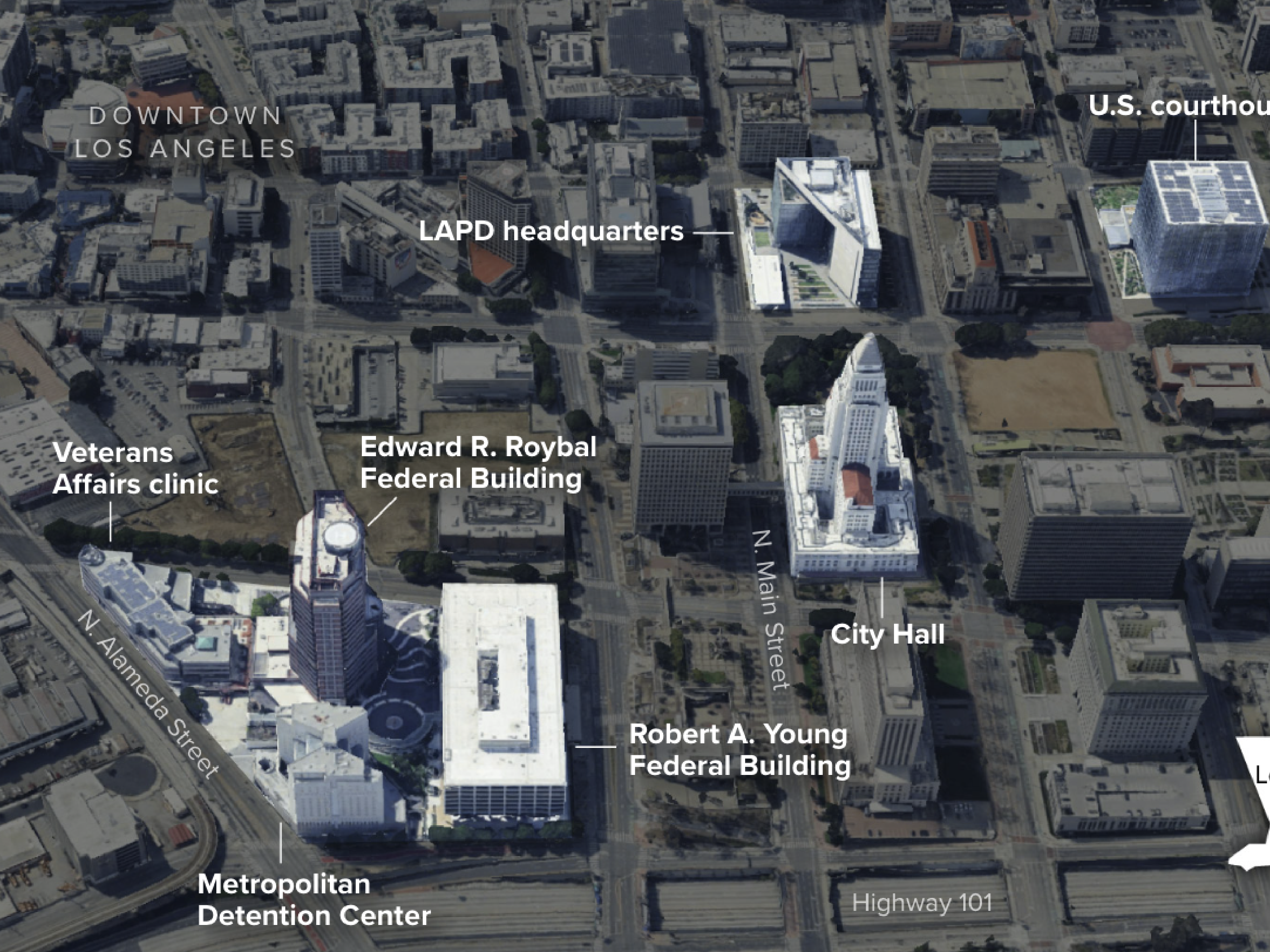 Maps and photos show how the Los Angeles ICE protests unfolded